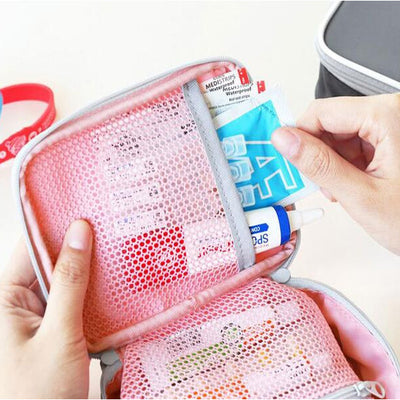 Pochette médicale / Trousse premiers secours rose - La Boutique Des Infirmières