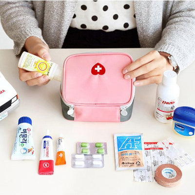Pochette médicale / Trousse premiers secours rose - La Boutique Des Infirmières
