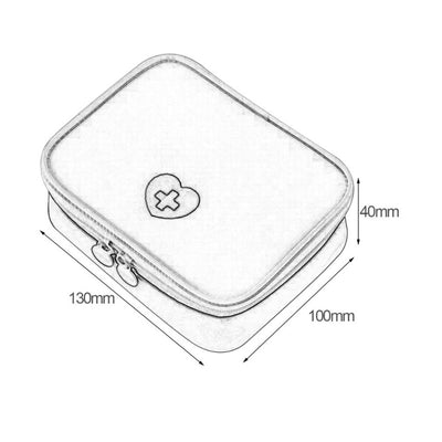 Pochette médicale / Trousse premiers secours rose et grise - La Boutique Des Infirmières