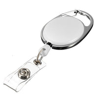 Porte-badges avec attache en métal extensibles et rétractables - blanc - La Boutique Des Infirmières