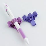 Porte stylos pour blouses d'infirmières à triple emplacements - Violet et Mauve