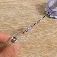 porte-badges rétractable pour blouse infirmière - extensible jusqu'à 50cm