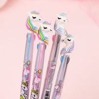 Stylos 3 couleurs Licorne - fournitures de bureau fantaisie