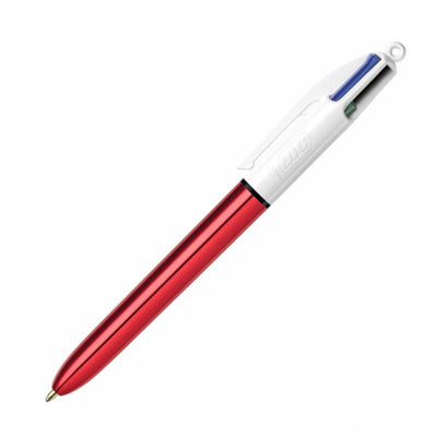 Stylo à bille 4 couleurs BIC "Shine" ROUGE