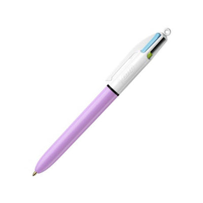 Stylo bille 4 couleurs BIC FUN Rose 