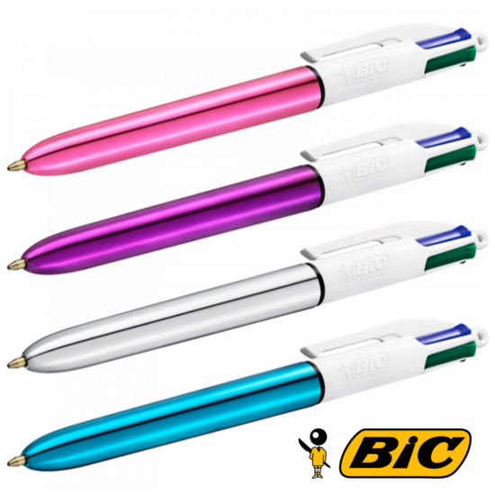 BIC Shine Stylo 4 couleurs - La Boutique Des Infirmières