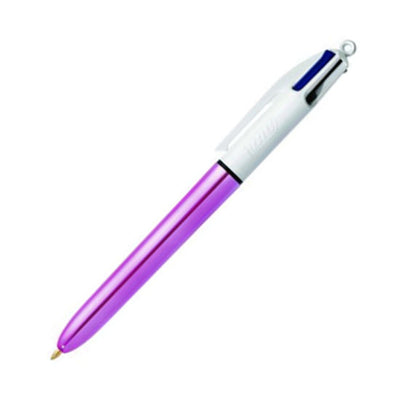 Stylo à bille 4 couleurs BIC "Shine" Violet