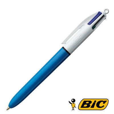 Stylo bille 4 couleurs BIC ORIGINAL Bleu