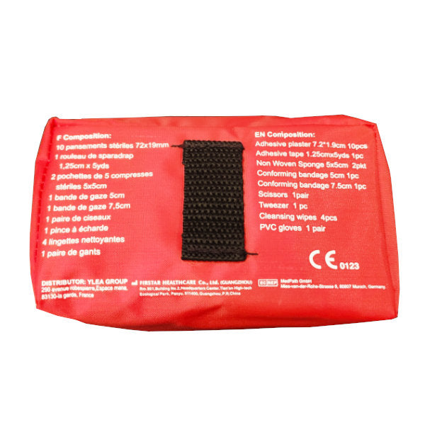 Trousse De Secours Moto GoLab - Conforme DIN 13167 - Avec Gilet De Sécurité - Compacte 14.5x10x5cm