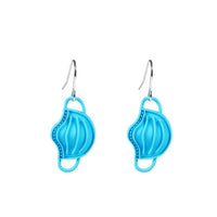 Boucles d'oreille en forme de Masques chirurgicaux Bleus - Bijoux pour infirmières et soignants