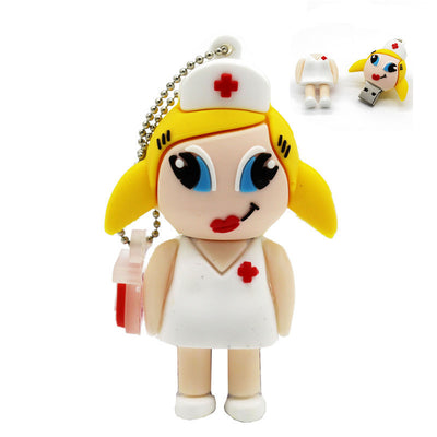 Clé USB Infirmière blonde 16Go - Fournitures de bureau pour infirmières - La Boutique Des Infirmières