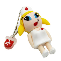 Clé USB Infirmière blonde 16Go - Fournitures de bureau pour infirmières - La Boutique Des Infirmières