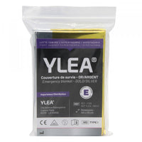 Couverture de survie double face dorée et face argentée 140 x 210 cm