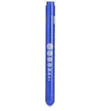 Lampe stylo à LED en métal - Bleu - avec jauge diamètre pupilles