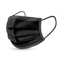 Masques chirurgicaux NOIRS Type II - Niveau de Filtration Maximal >99% - Boîte de 50 - DESTOCKAGE DLC 11/2024