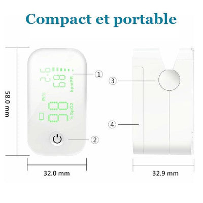 Oxymètre de pouls / Saturomètre Jumper - Matériel médical Infirmières