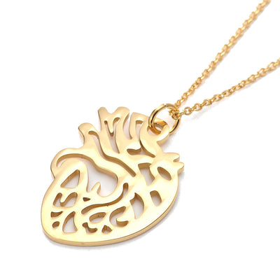 Pendentif "Cœur humain" Or - La Boutique Des Infirmières