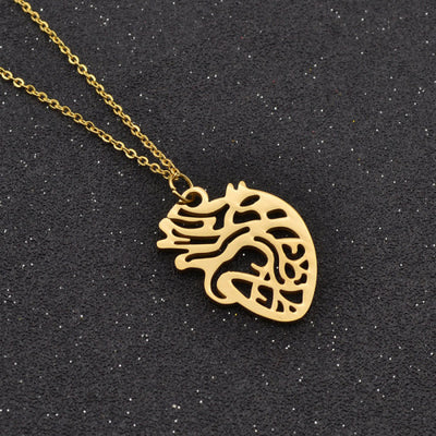 Pendentif "Cœur humain" Or - La Boutique Des Infirmières