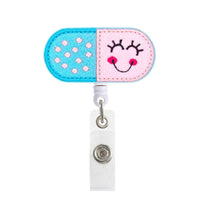 porte-badge rétractable en forme de médicament pour infirmière