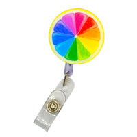 porte-badges extensible pour blouse infirmière - Agrume muticouleur