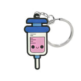 Porte-clés "Seringue" en silicone pour infirmières et soignants