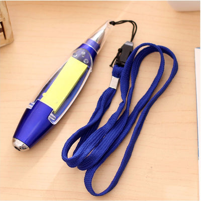 Stylo 3 en 1 - Stylo / Lampe / Marque-page Bleu - La Boutique Des Infirmières