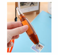 Stylo 3 en 1 - Stylo / Lampe / Marque-page Orange - La Boutique Des Infirmières