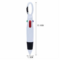 stylos 4 couleurs avec mousqueton dimensions