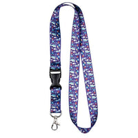 Tour de cou cordon pour clés et porte badges motif 