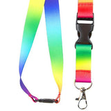 Tour de cou cordon pour clés et porte badges motif "Rainbow" - accessoires pour Infirmières