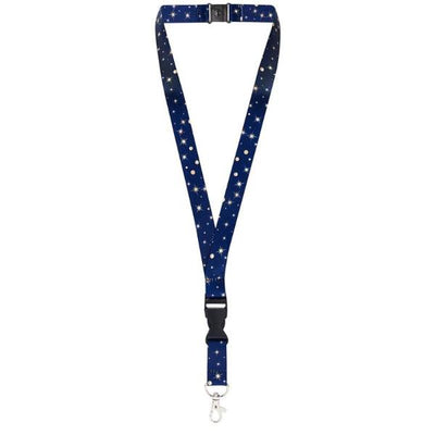 Tour de cou cordon pour clés et porte badges motif "Nuit étoilée" - accessoires pour Infirmières