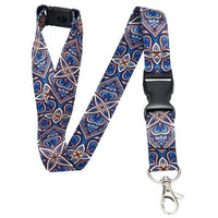 Tour de cou cordon pour clés et porte badges motif 