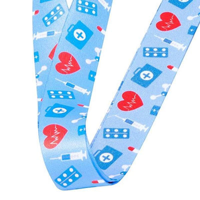 Tour de cou cordon pour clés et porte badges motif 