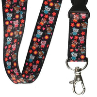 Tour de cou cordon pour clés et porte badges motif 