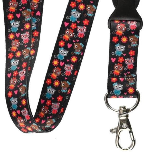 50 Pièces Cordon Tour De Cou 45 Cm Noir – Lanière Nylon Porte-Badge Avec Fermoir Mousqueton Pivotant 360°, Pour Carte ID, Clés & Porte-Clés